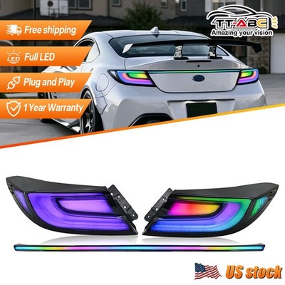 RGB LED Tail Lights &Trunk Lamps For Toyota GR86/ Subaru BRZ 2021-2024 Animation