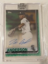 2019 Topps Clearly Authentic Tim Anderson Autograph Green /99