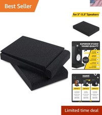 Studio Monitor Isolation Pads for 5 Inch Monitors, Pair of Two High Density A...