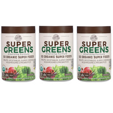 Country Farms Super Greens Alkalizing Formula Chocolate 300 g, 10.6 oz 3 Packs 