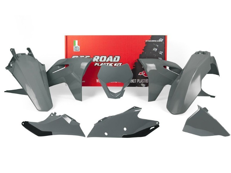 Rtech Plastic Kit Fits GasGas EC 250 250F 300 350F 21-23 Gray