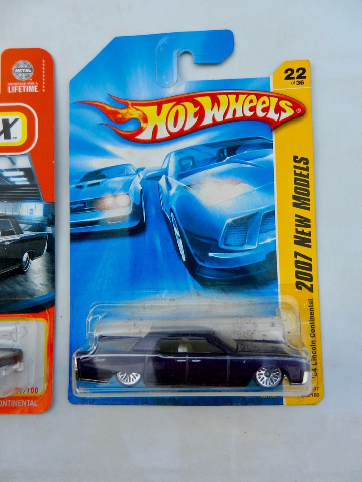 🔥MATCHBOX/HOTWHEELS🔥2 LINCOLN'S #21 BLACK 1964 LINCOLN #22 LINCOLN CONTINENTAL - Image 3 of 3