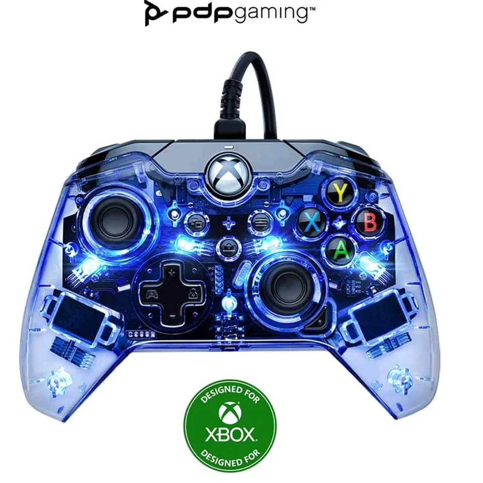 PDP Afterglow LED Wired Game Controller - RGB Hue Color Lights - USB Connector - - Image 2 of 4
