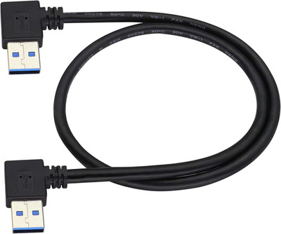 90 Degree 3.0 a USB Cable Left & Right Angle USB 3.0 a to a Male Charging and Tr