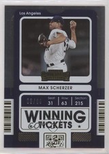 2021 Panini Contenders Winning Tickets Gold 3/99 Max Scherzer #WT-MS 04cw
