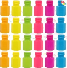 24 pcs Mini Bubble Bottles with Wand Assortment for Kids, Bubble Blower fo