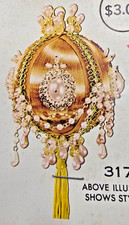 Walco PEARL DRAPED DANDY Royal Blue Satin Vtg Sequin Bead Christmas Ornament Kit