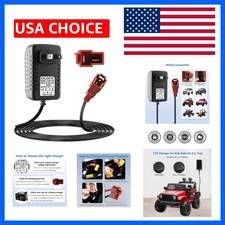 12V Battery Charger for Ride On Car Toy, Compatible with BMX X6, Kid TRAX GMC...