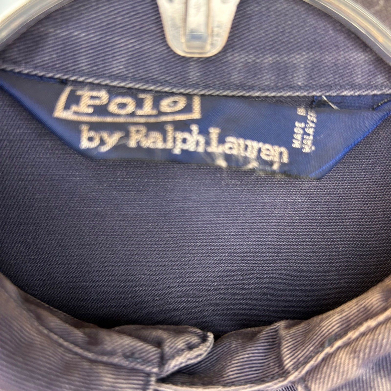 Vintage Polo Ralph Lauren Harrington Jacket Mens M Navy Blue Embroidered Pony