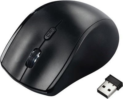 Hama RIANO Maus kabellos ergonomisch Linkshänder-Maus schwarz LINKS NEU&OVP
