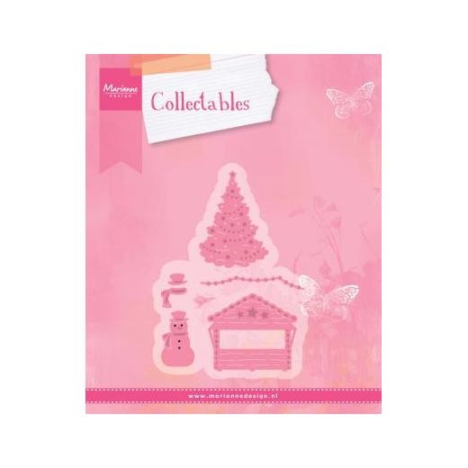 Marianne Design Cutting Dies - Christmas Village Decoration Set 4 COL1440