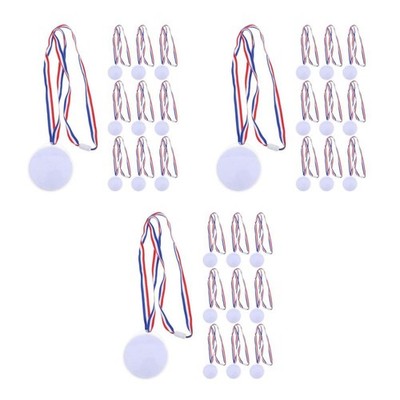 Set of 3 Selbstgemachte Leere Medaille Medaillen Verleihen DIY-Medaillenpreise