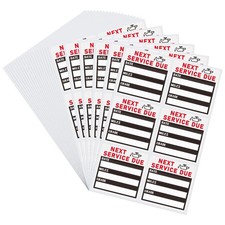 Hybsk 150pcs Static Cling Oil Change Stickers for 2" x 2",
