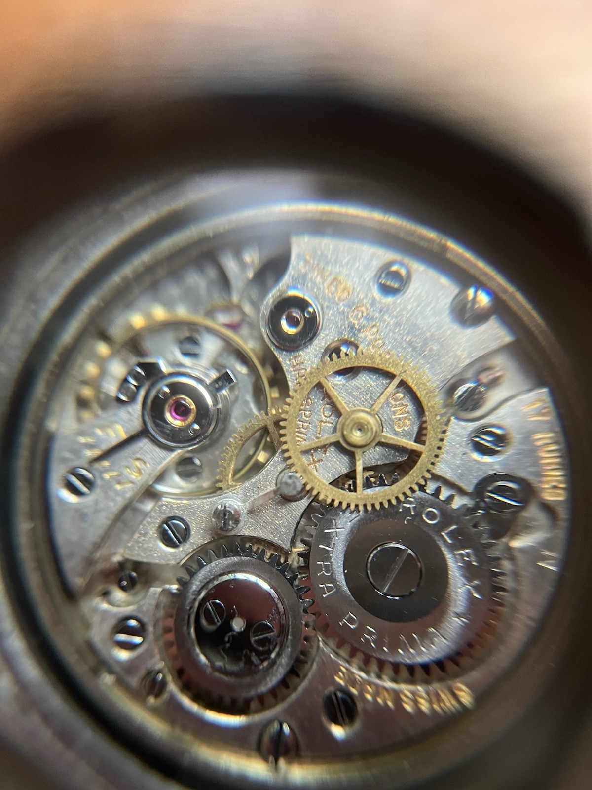 1930s Rolex Oyster Royal Rolesium Case Prima  extra Movement centre seconds image 8