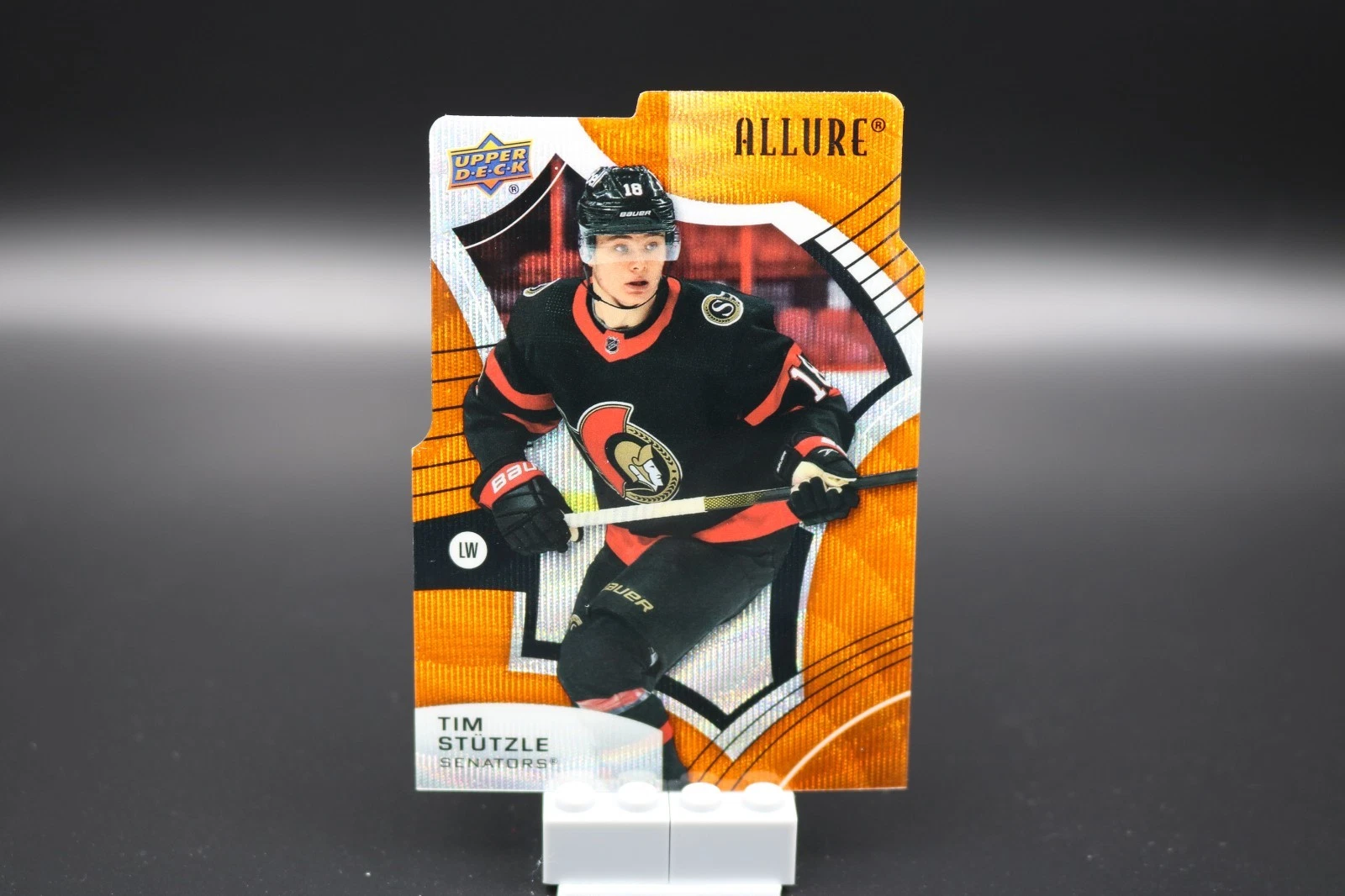 2021-22 Upper Deck Allure Tim Stutzle #80 Orange Slice Ottawa Senators