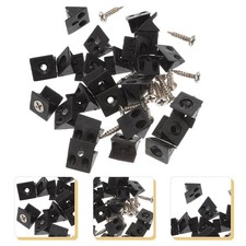 100Pcs Durable Plastic Drawer Sagging Wedges with Iron Screws Repair Kit
