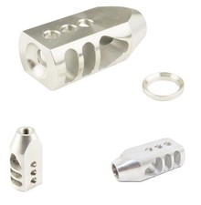 Stainless St 5/8x24 TPI Muzzle Brake Compensator 308 300BLK 338 7.62x39 6.5Creed