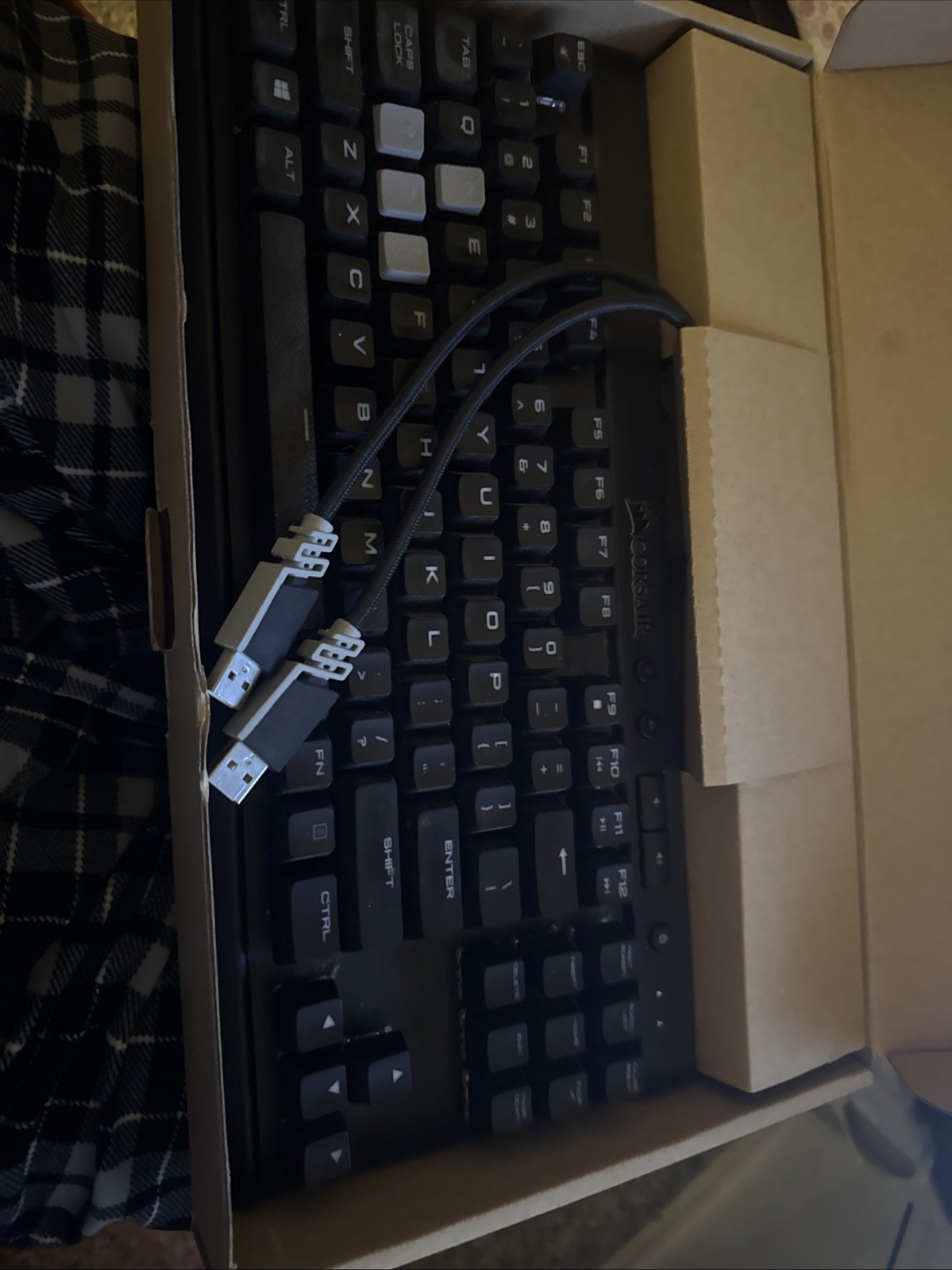 Corsair K65 LUX RGB Mechanical Gaming Keyboard, Cherry MX Red
