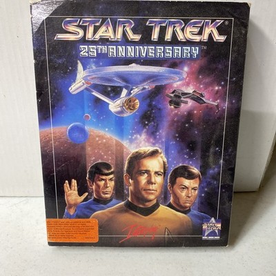 Star Trek 25th Anniversary, 5.25'' Floppy DOS 2.1, PC Game Vintage Big Box