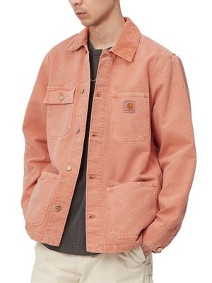 Carhartt WIP Michigan Coat 'Elba' Men s Rust Canvas Work Jacket size XL