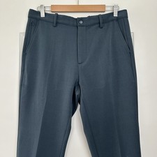 Quince Ultra Stretch 24/7 Smart Chino Pants Ocean Blue Mens 32x32 Slim Fit