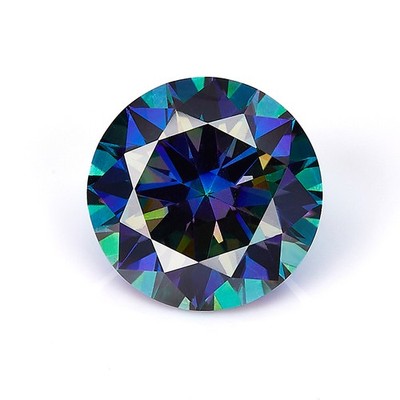 Wholesale Round Cut 1-10pcs VVS1 Colorful 0.5-3ct Moissanite GRA for Jewelry DIY