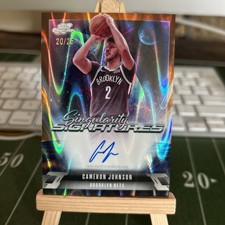 2025-26 Topps Chrome Cosmic Cameron Johnson Singularity Sig Orange Auto /25
