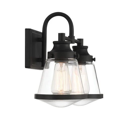 Minka Lavery 2582 Mannsdale 2 Light 16"W Vanity Light - Coal - Picture 2 of 4
