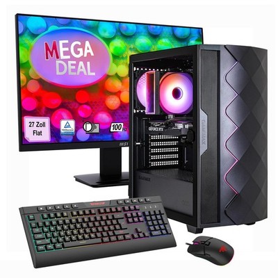 Hyrican GAMEMAX MegaDeal Diamond BK SET2696 7795 Gaming PC Ryzen 5 5500 16GB ...
