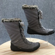 Columbia Boots Womens 9 Minx Mid III Winter Gray Lace Up Mid-Calf BL5964-033