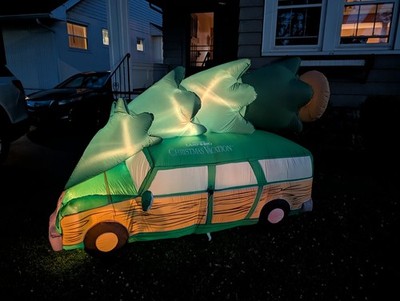 Gemmy 8ft Christmas Vacation Griswold Family Station Wagon Holiday Inflatable!