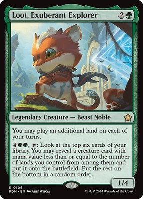 Foundations Magic: The Gathering Loot, Exuberant Explorer FDN NM/M MTG