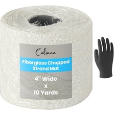 Fiberglass Chopped Strand Mat, 4 Wide 10 Yards, 1.5 oz, Includes One Pai