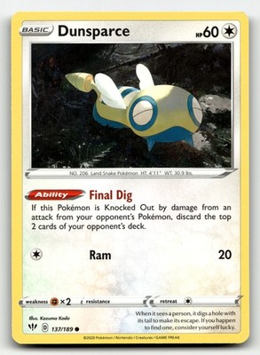 Dunsparce Darkness Ablaze 137/189