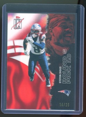 Topps Signature Class 2025 Stefon Diggs Patriots #89 Red Lava Chrome /25