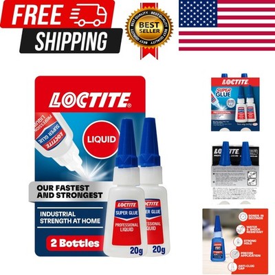 Super Glue Professional Liquid, Clear, 0.7 fl oz Bottle, 2 Pack - Superglue f...