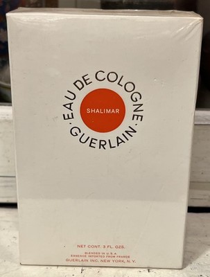 Vintage Guerlain Shalimar Eau De Cologne 3 oz Fragrance Perfume Sealed NIB