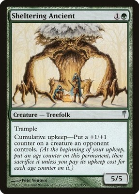 Sheltering Ancient #121 (LP) Coldsnap (CSP) MTG