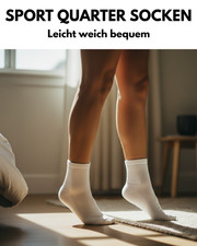 10-100 Paar Tennissocken Quarter Sportsocken Herren Damen Socken Baumwolle