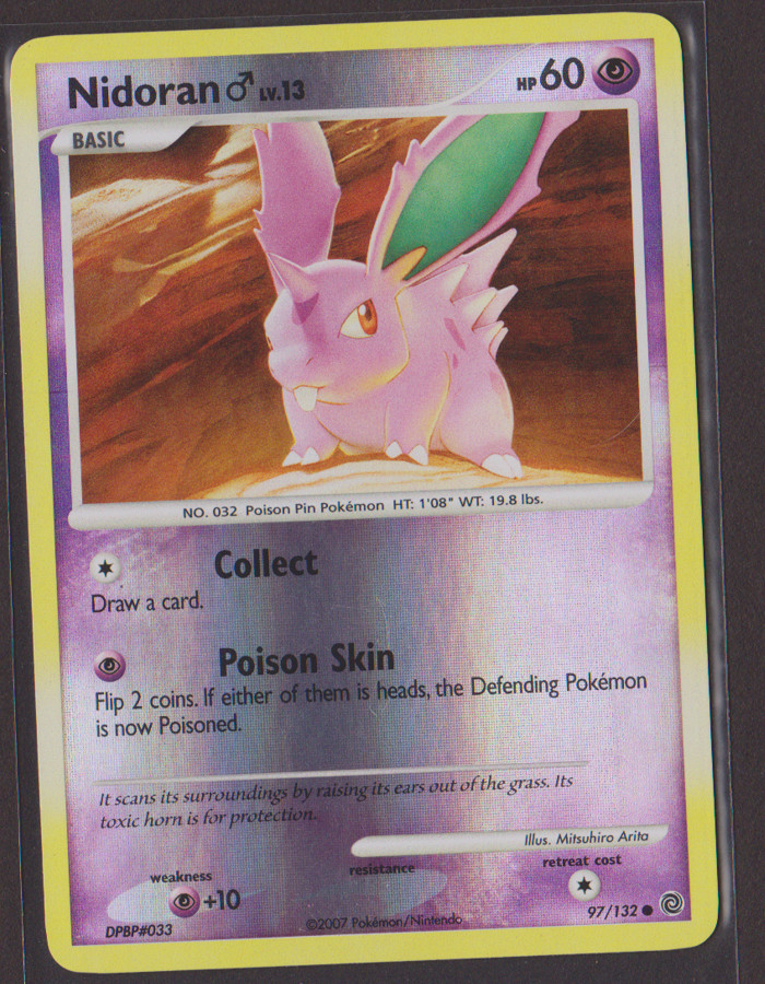Nidoran M 97/132 Secret Wonders Reverse Holo Common Pokemon Card TCG English