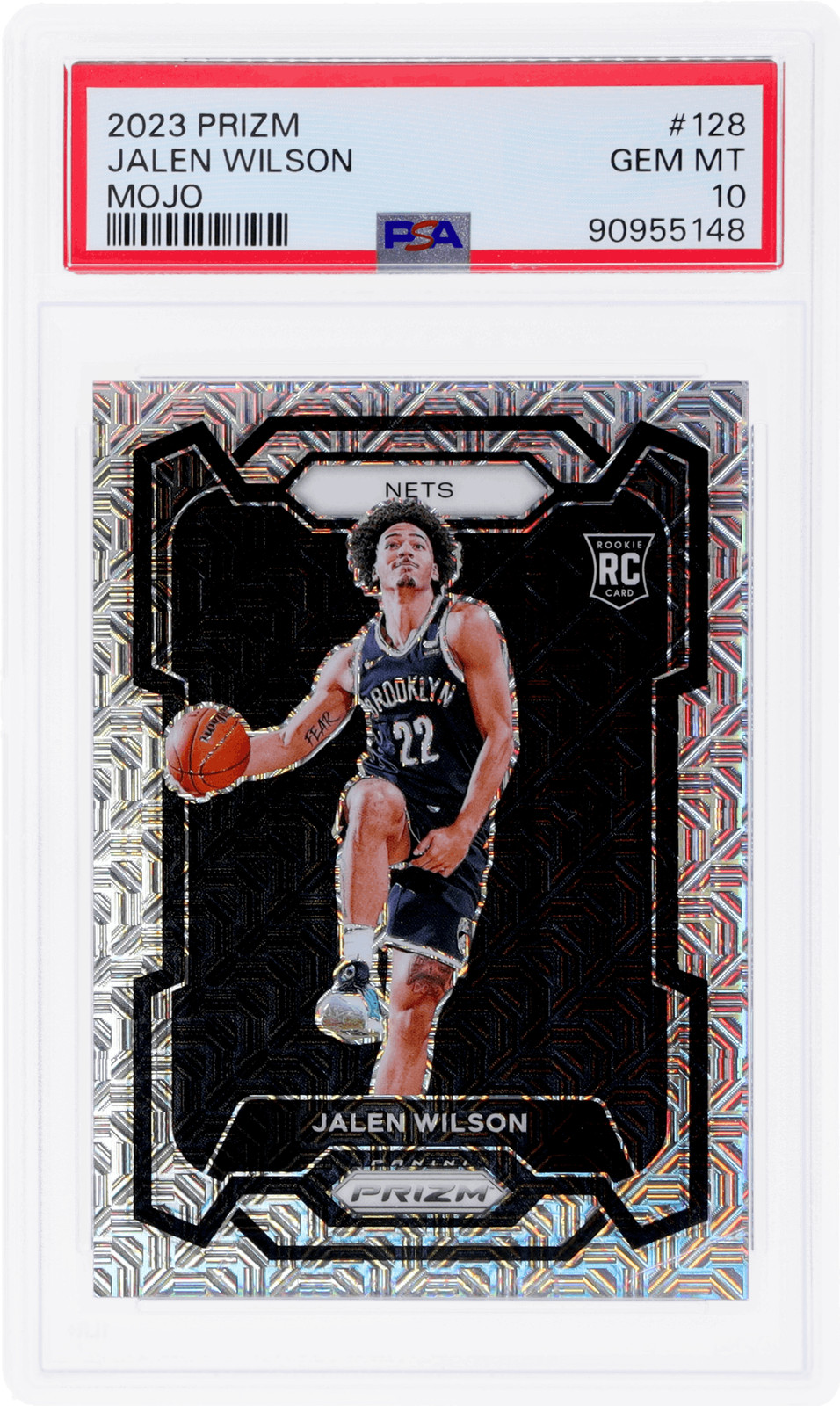 2023 Panini Prizm Jalen Wilson Mojo #128 /25 PSA 10