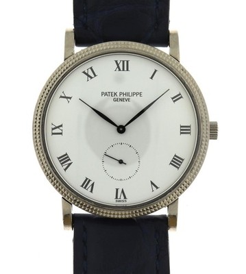 Patek Philippe 18k White Gold Calatrava Watch 3919 3919G - 001