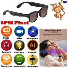 AI Glasses Smart glasses for drivers,anti-blue light Bluetooth sunglasses Popula