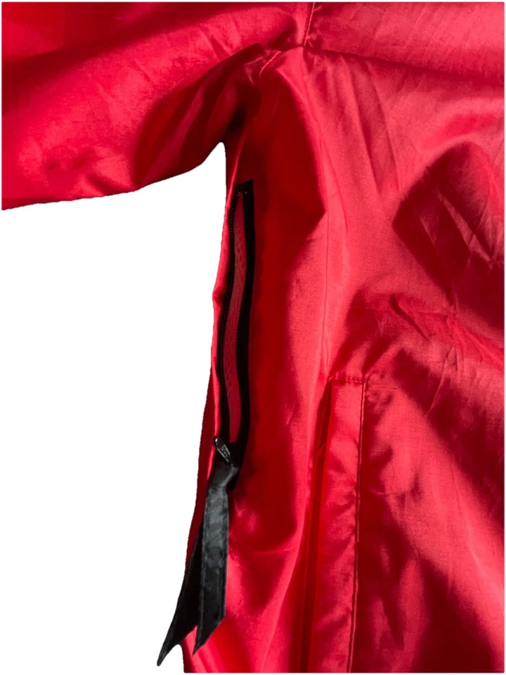 Vintage Descente Men's Red Wind Breaker Jacket Size Large EUC CY-4938ЕH - Image 4 of 4