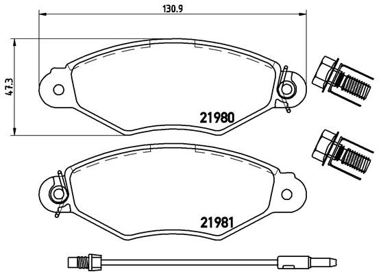 2x ✅Fits BREMBO P 68 042 HAM PADS. FRONT RENAULT KANGOO 97-08 FRONT  ⭐UK Seller⭐