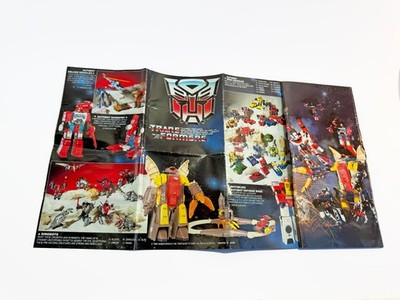 Hasbro Transformers 80's Catalog Brochure Insert Vintage