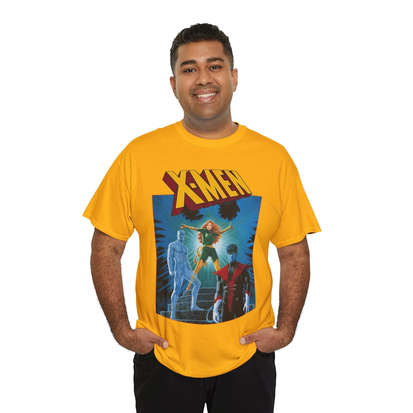 X-Men T-Shirt - Paul Gulacy Art - Phoenix, Nightcrawler - Bizarre Adventures