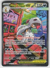 Mega Scrafty ex 285/217 Ascended Heroes Pokemon Holo NM