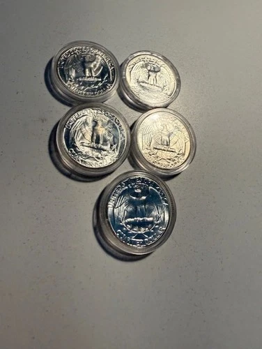 1962,1963,1964 BU SILVER QUARTERS