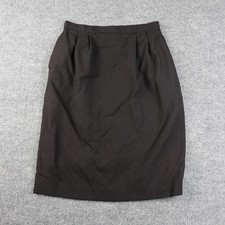 Classic Black Pencil Skirt Womens Size 12 Professional Career Office Pockets